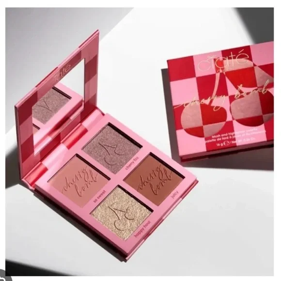 Cherry Bomb Blush and Highlighte Palette by Ciate London - Pink and Gold Shades - Picture 6 of 6